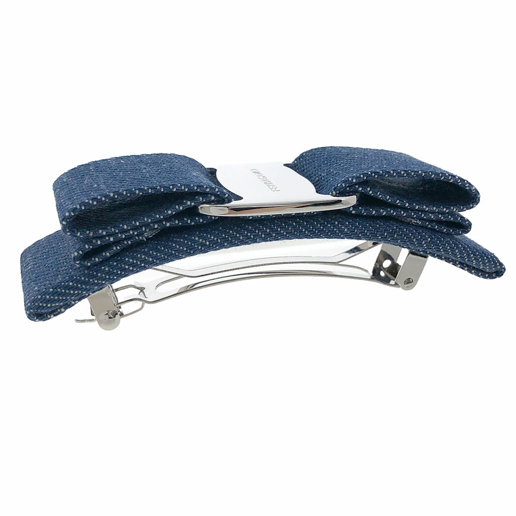 楽天市場】サルバトーレフェラガモ□ ヴァラ バレッタ デニム ブルー