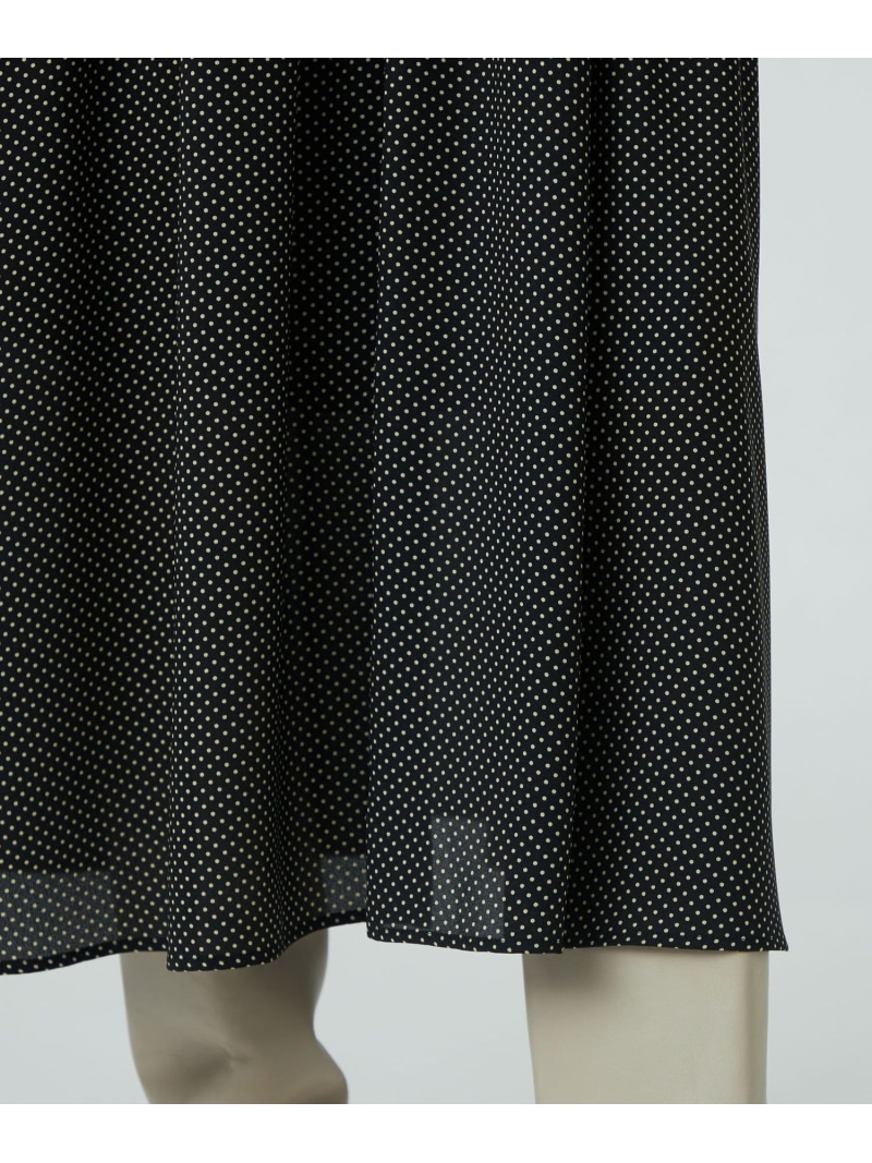 楽天市場】【SALE／40%OFF】ミニドットプリント フレアギャザー