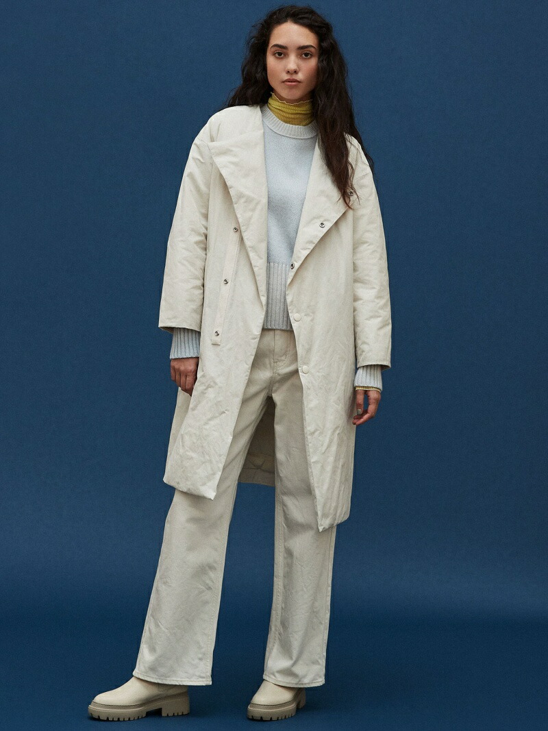 楽天市場】【SALE／50%OFF】ポリエステルコットンダウン ノーカラー