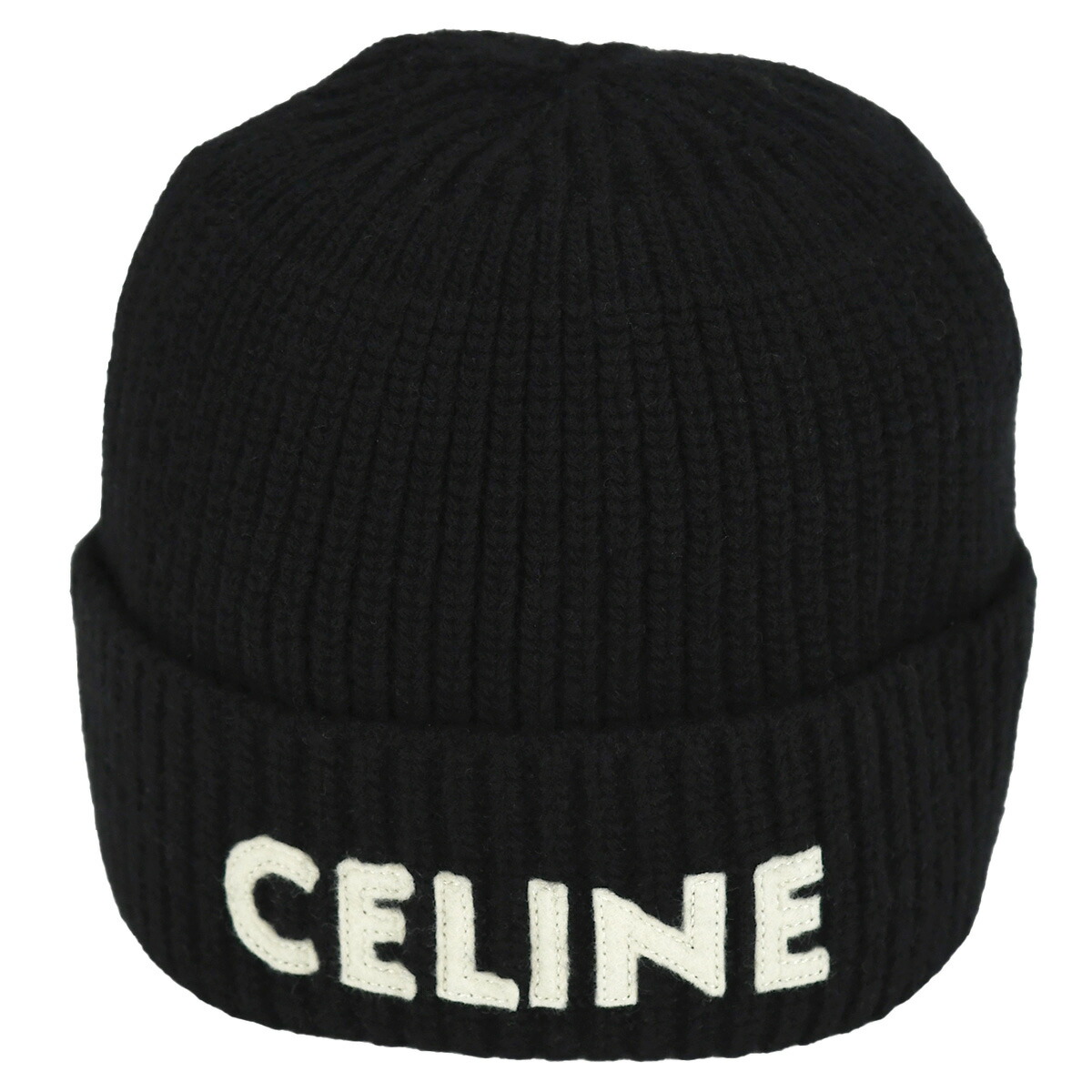 楽天市場】セリーヌ CELINE ロゴ エンブロイダリー ニット帽 ビーニー