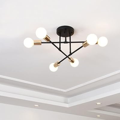 楽天市場】6灯 シャンデリア シーリングライト E26 ペンダントライト