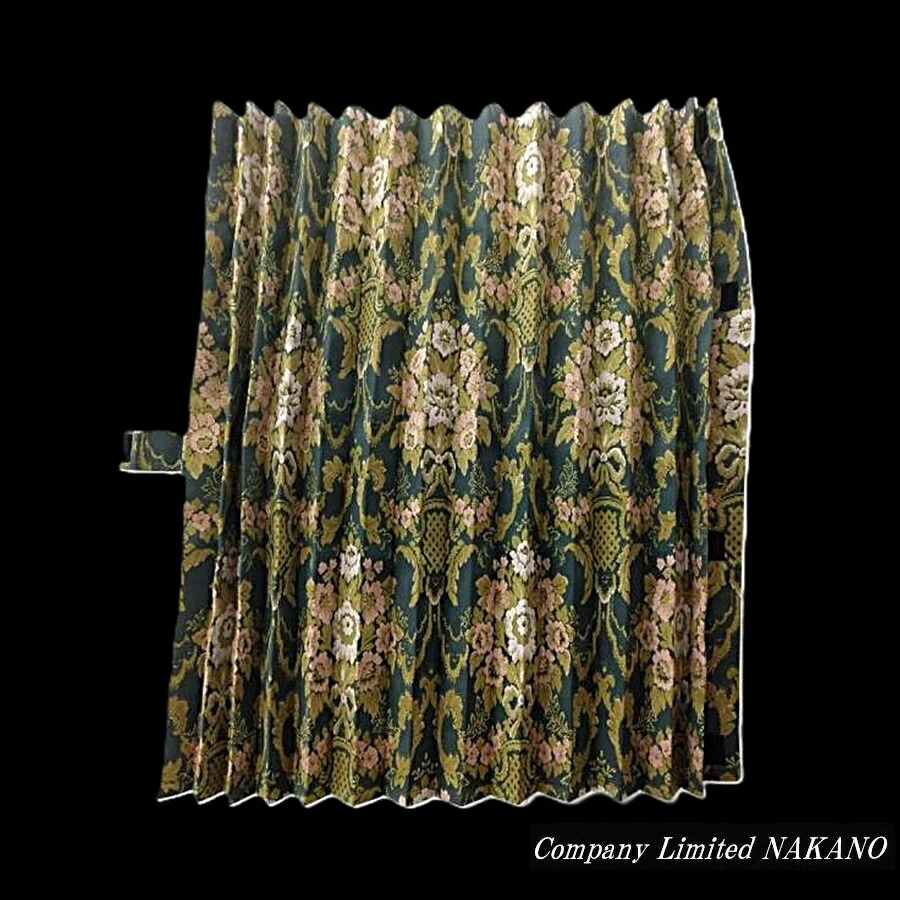 楽天市場】トラック用 仮眠カーテン 両面 花籠 HANAKAGO調 グリーン