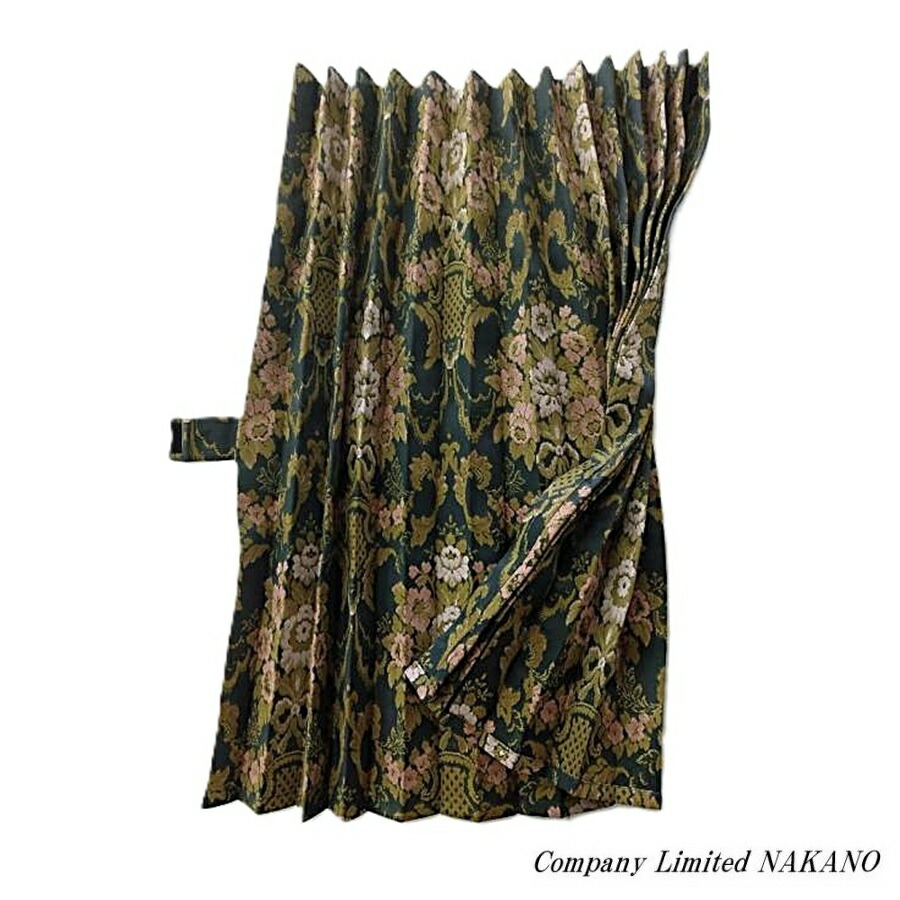 楽天市場】トラック用 仮眠カーテン 両面 花籠 HANAKAGO調 グリーン