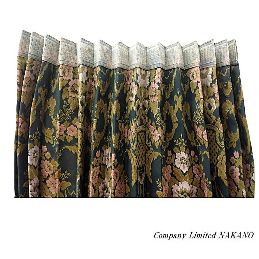 楽天市場】トラック用 仮眠カーテン 両面 花籠 HANAKAGO調 グリーン