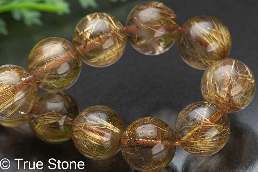 楽天市場】鑑別書付き 無処理 本物 AAA ゴールド ルチルクォーツ