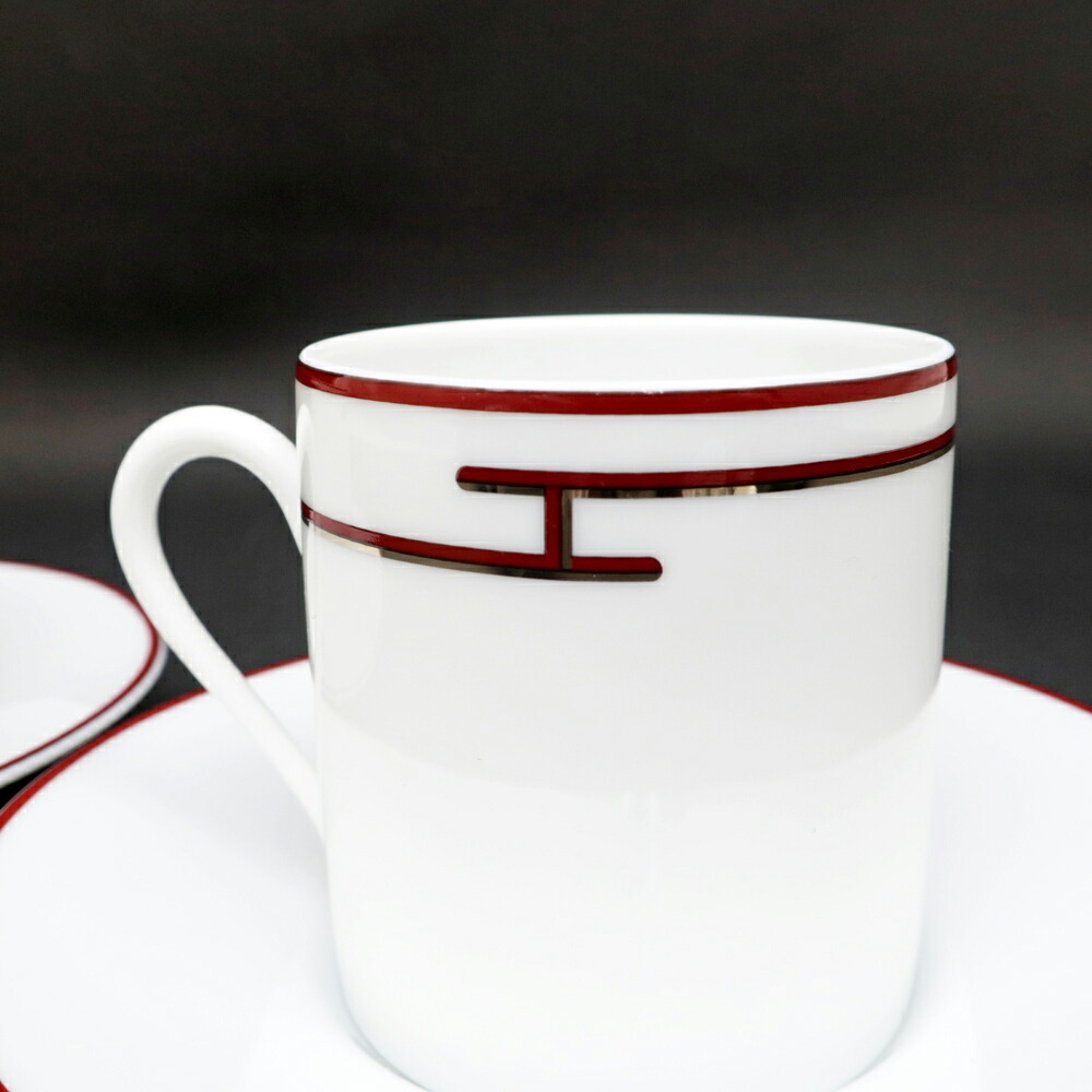 HERMES（エルメス）リズム マグカップセット☆ブルー、レッド エルメス