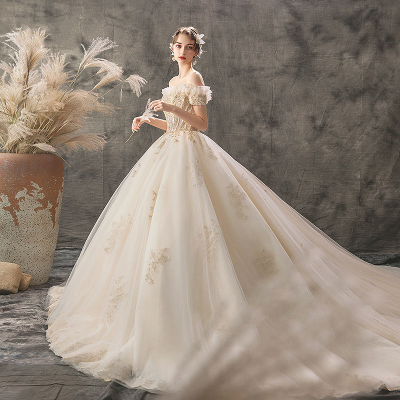 楽天市場】ウェディングドレス シャンパン 二次会ドレス 結婚式 披露宴