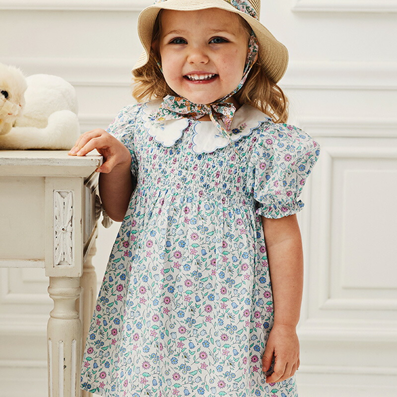 楽天市場】女の子 キッズ 子供服 ワンピース 半袖 チュニック 花柄