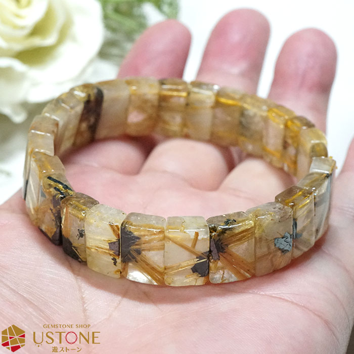 楽天市場】【目玉商品】【20％OFF】ルチルクォーツ ブレスレット 太陽