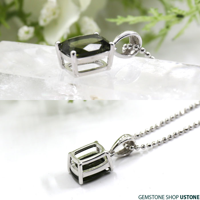 楽天市場】モルダバイト ペンダント ネックレス 天然石 パワーストーン