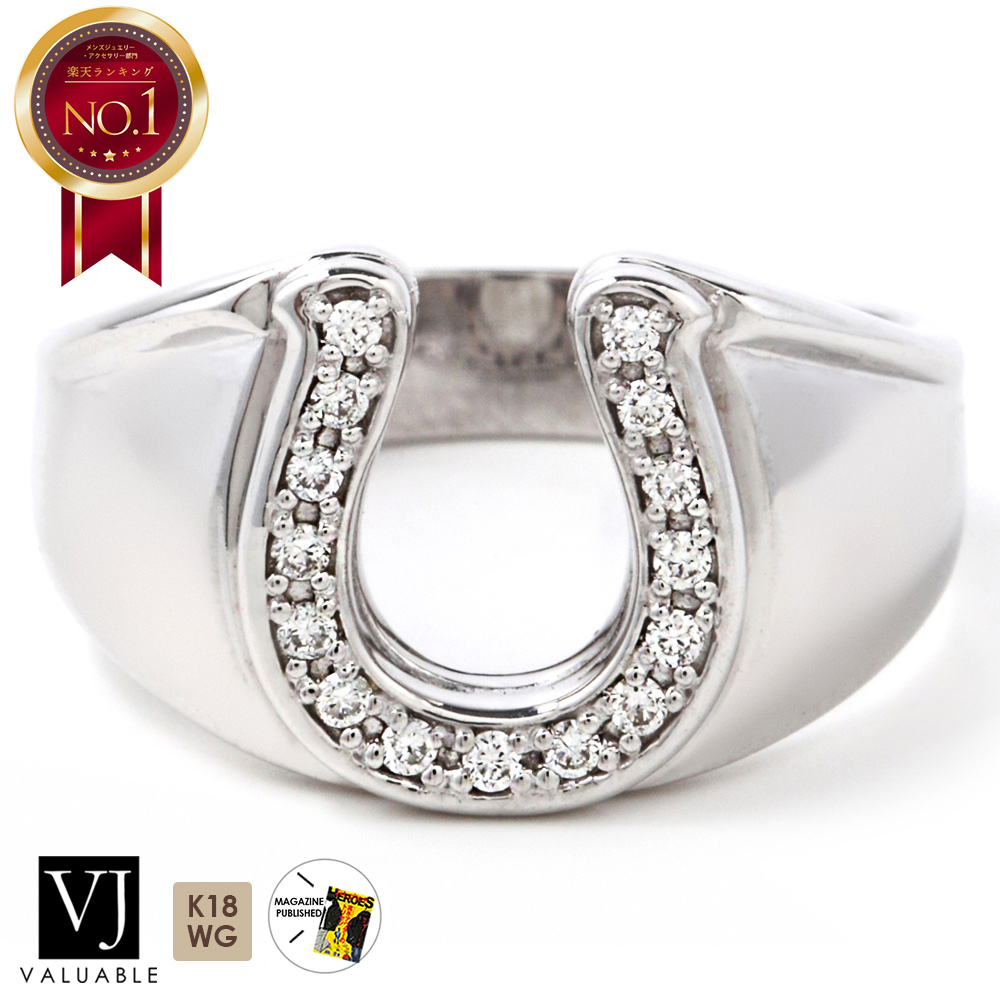 楽天市場】 ダイヤモンド 18金 シルバー 925 メンズ リング 18k