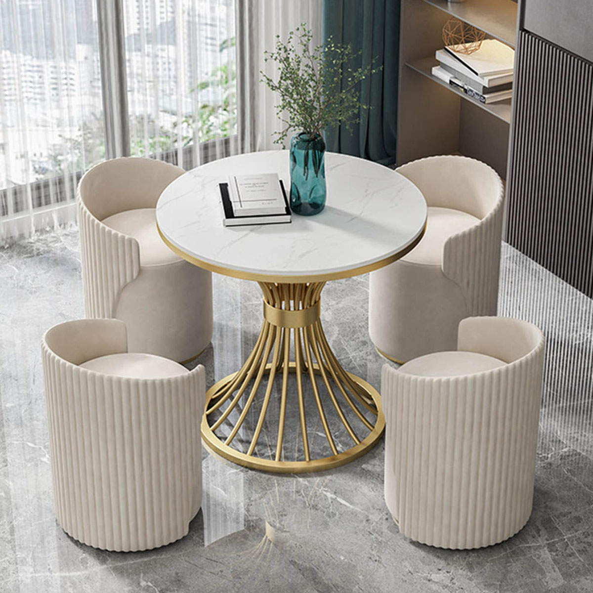 楽天市場】VeroMan カフェテーブル 丸 テーブル 大理石 円型 おしゃれ