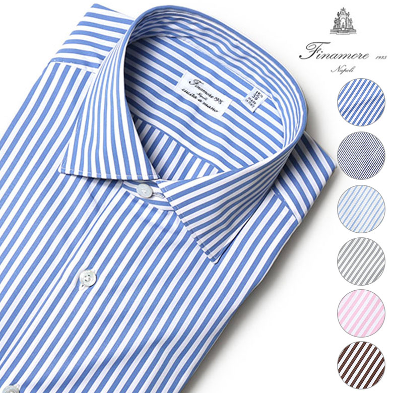 楽天市場】【30%OFF!】フィナモレ シャツ ドレスシャツ ストライプ