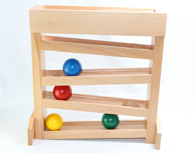 楽天市場】モンテッソーリ 木製ボール・トラッカー Montessori Ball