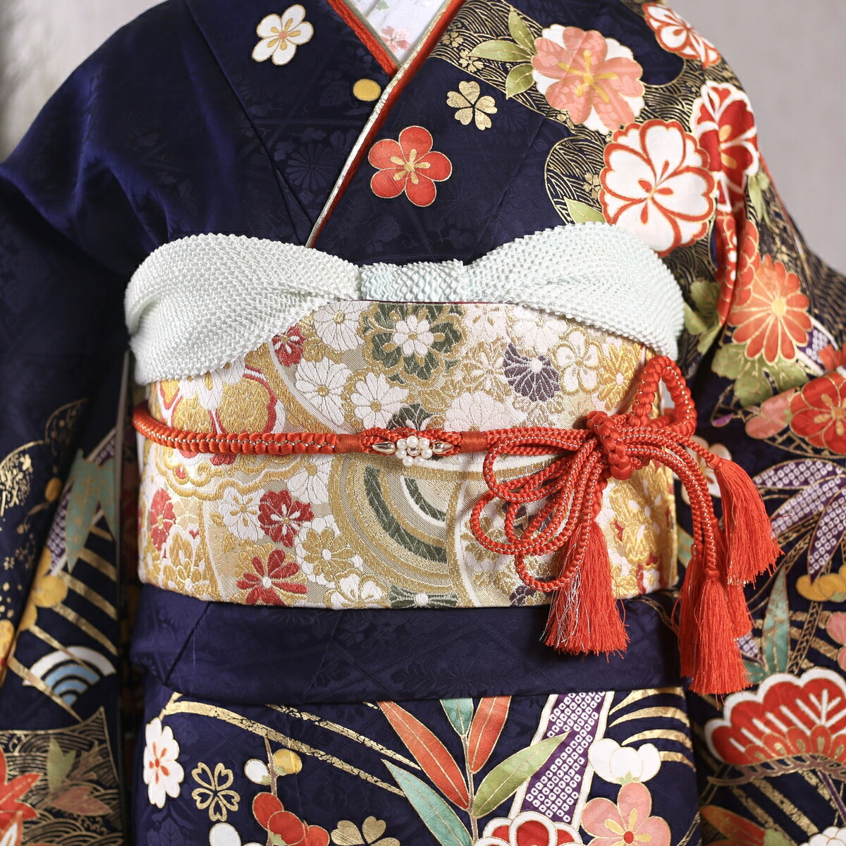 楽天市場】【中古】振袖 7点フルセット Lサイズ 振袖セット 振袖フル