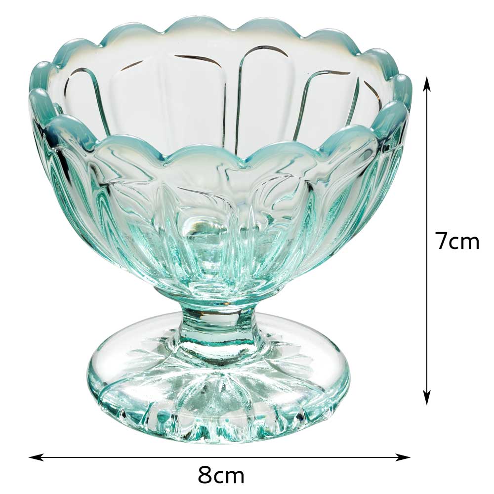 楽天市場】廣田硝子 雪の花 ミニフラッペ ブルー アンティークな