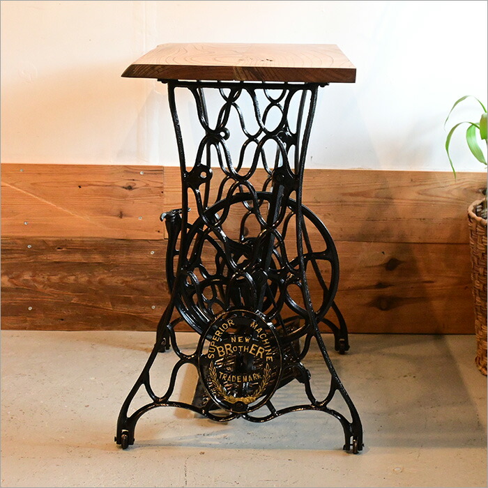 楽天市場】ブラザー社製 1点物 アンティーク ミシンテーブル ミシン台