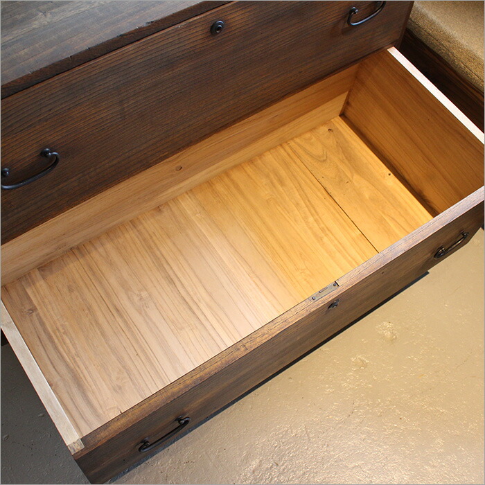 楽天市場】和箪笥 チェスト 幅90cm 2段 リメイク 桐箪笥 アンティーク