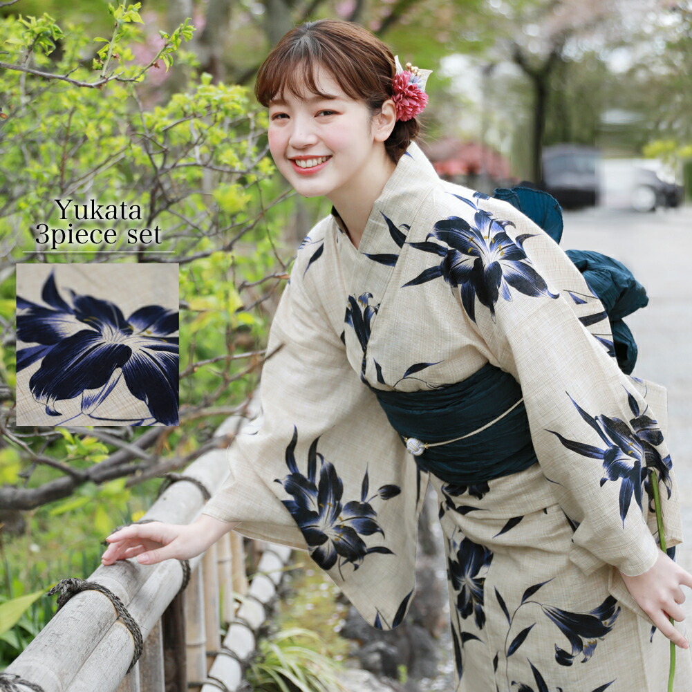 楽天市場】百合（浴衣セット｜和服）：レディースファッションの通販