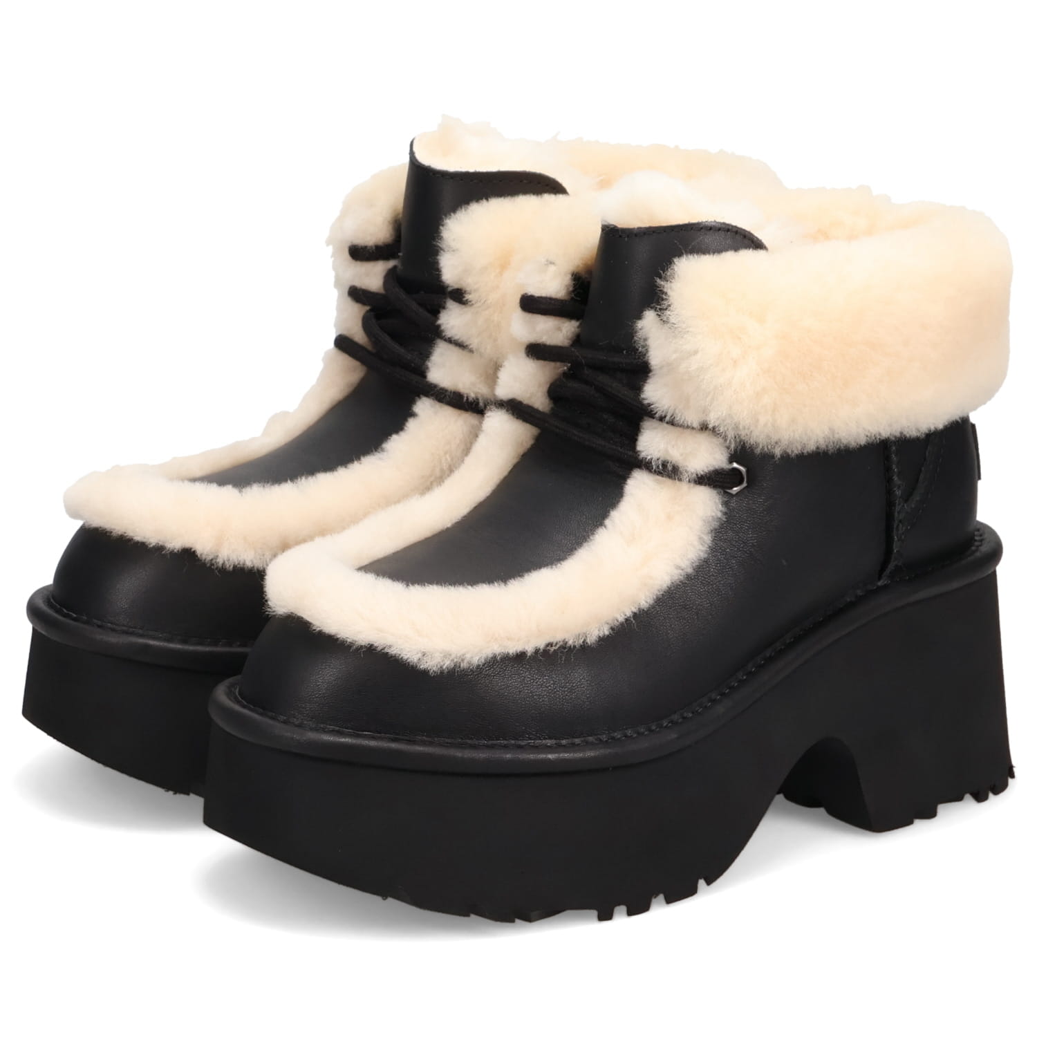 楽天市場】UGG ESMEE LEATHER LACE UP アグ ブーツ ムートンブーツ