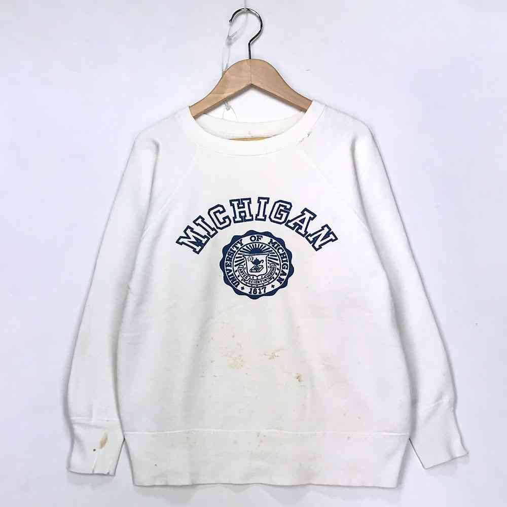 楽天市場】カレッジスウェット ホワイト 50's 50年代 VINTAGE