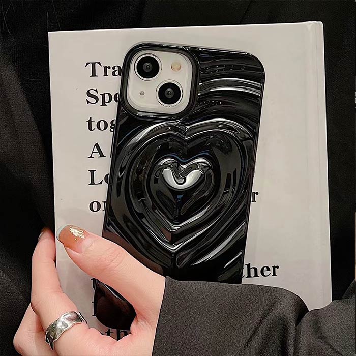 楽天市場】アイフォンケース 17 16 15 Pro ハート 3D 立体 軽量 ソフト