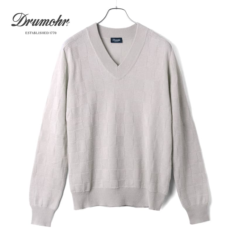 楽天市場】Drumohr / ドルモア｜バスケット調カシミヤハイゲージV