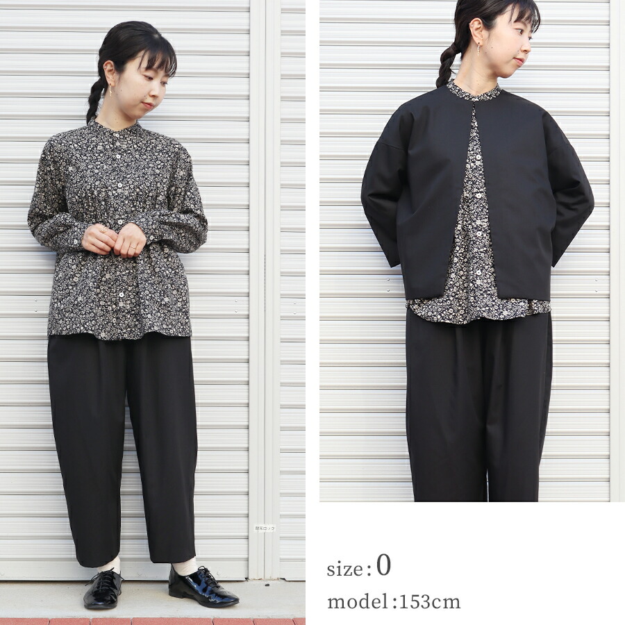 楽天市場】ブラウス シャツ 花柄 レディース スタンドカラー