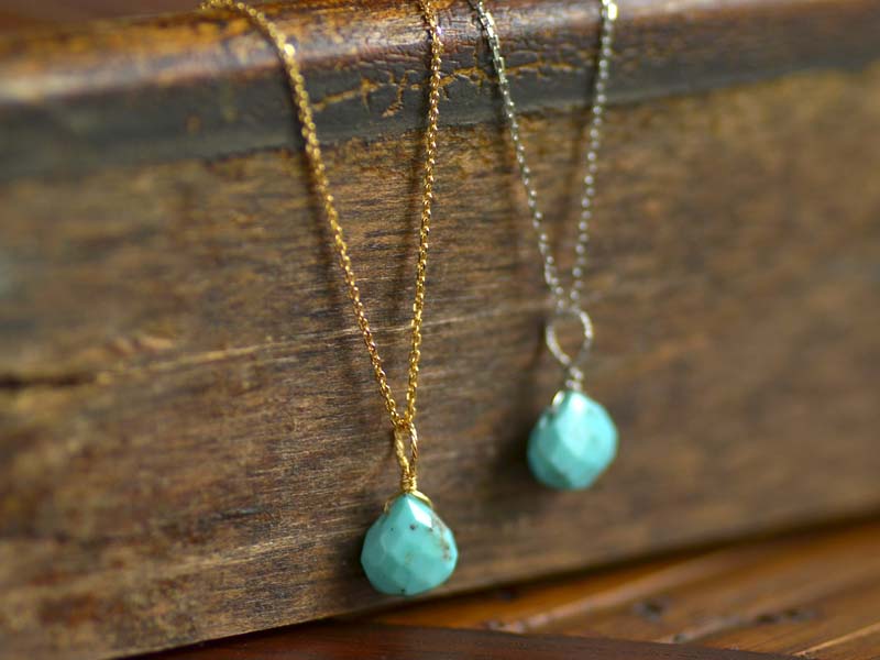 楽天市場】チャーム ペンダント トップ ターコイズ トルコ石 18金 K18