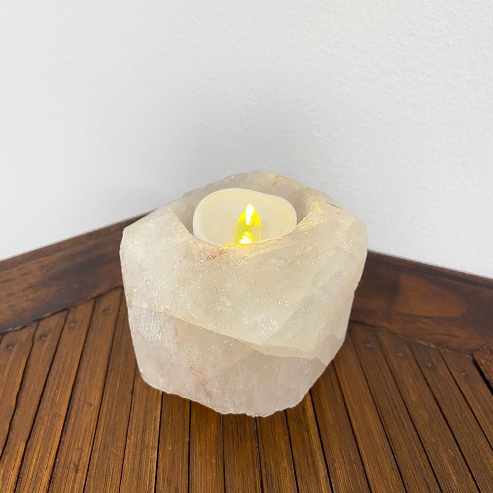 楽天市場】天然石 パワーストーン 水晶 キャンドルホルダー 原石 ラフ