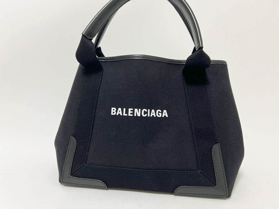 楽天市場】BALENCIAGA バレンシアガ ネイビーカバス S トートバッグ