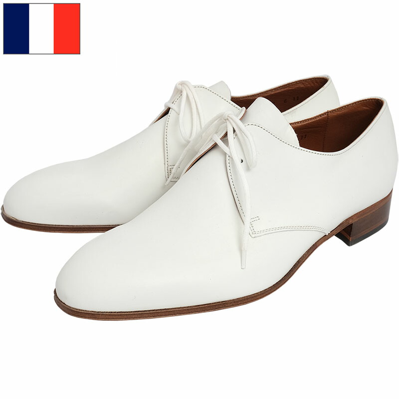 楽天市場】フランス軍 レザー ドレスシューズ ホワイト BALLY製 デッド