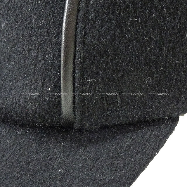 楽天市場】HERMES エルメス 帽子 ネバダ ライン #58 黒 (ブラック