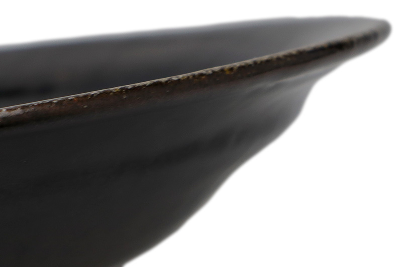 楽天市場】唐津焼：黒唐津六寸五分皿・中村恵子《中皿・6.5寸・20.0cm