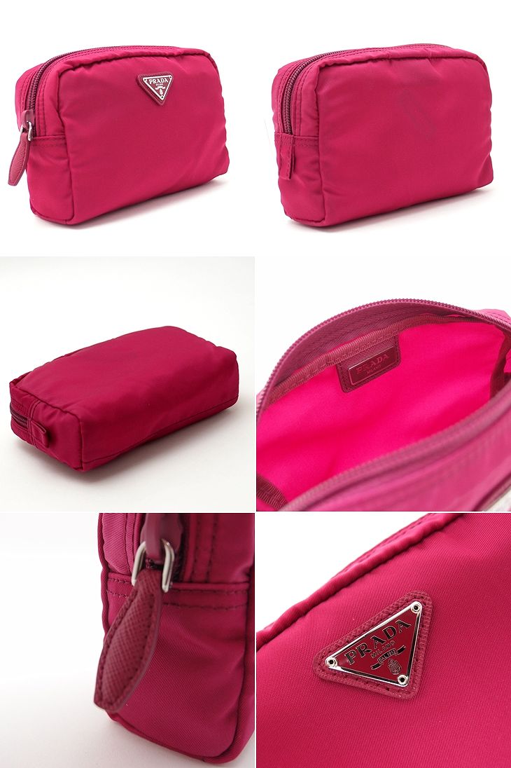 楽天市場】プラダ PRADA ポーチ コスメポーチ 化粧ポーチ ピンク 小物