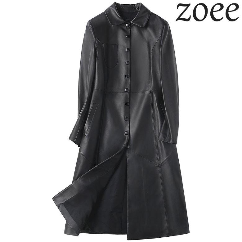 楽天市場】レザーコート レディース 大きいサイズ ロング 冬 ステン