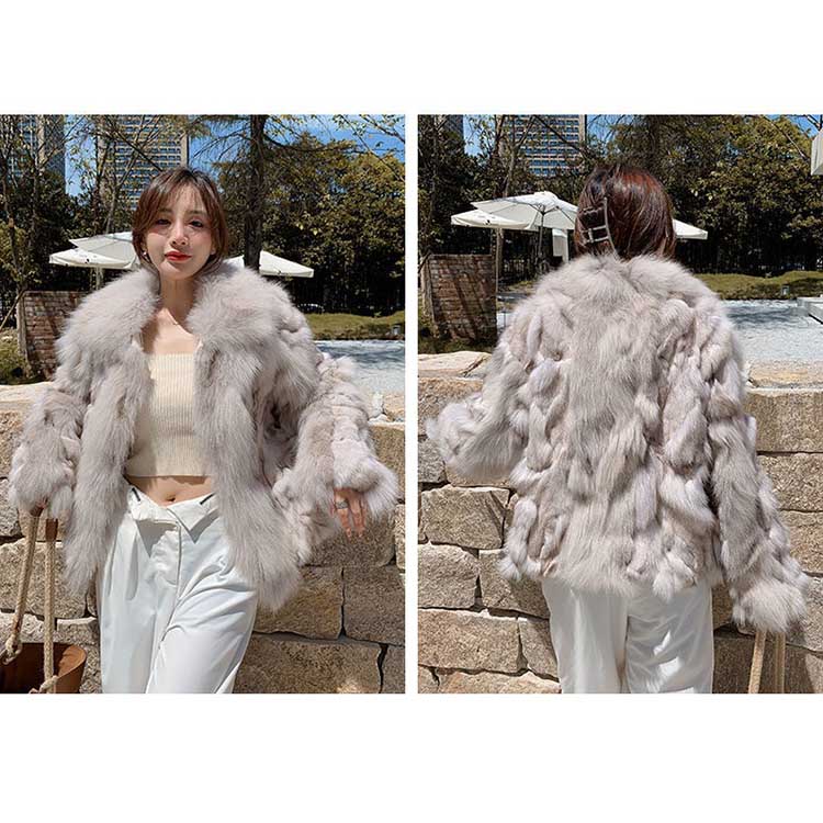 楽天市場】コート ジャケット フォックス リアルファー アウター