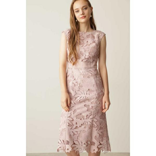 楽天市場】◇フラワーケミカルレースマーメイドワンピース ／ピンキー