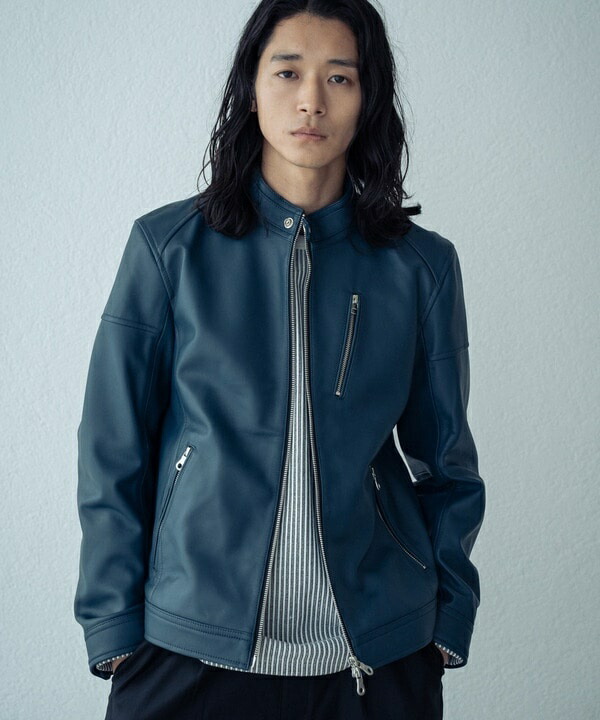 楽天市場】SHEEP LEATHER/シープレザー シングルライダースジャケット