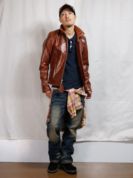 楽天市場】バンソン VANSON ENF OCTAGON シングルライダース レザー