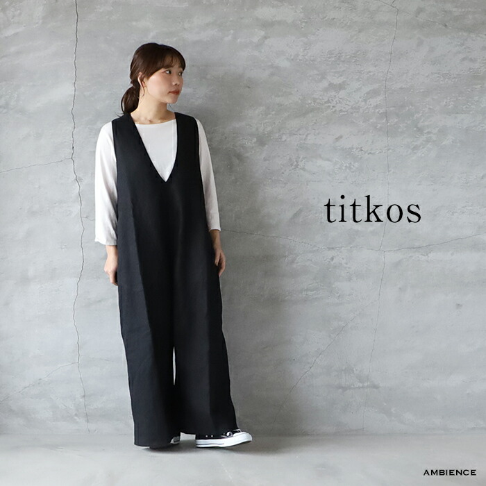楽天市場】Titkos ティトコシュヨーロッパリネンのサロペット Sサイズ