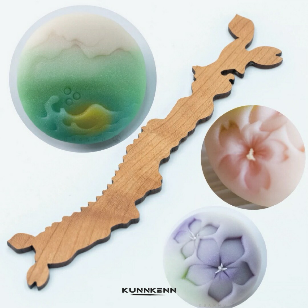 楽天市場】KUNNKENN 和菓子の道具 和菓子 製菓 木製 練りきり型 和菓子