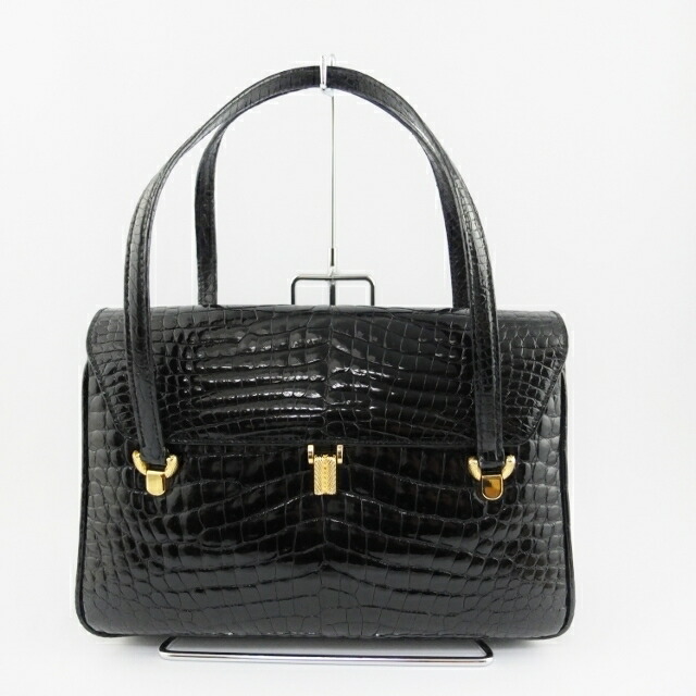 楽天市場】SANTANGELO ALDO ハンドバッグ クロコ ブラック レディース