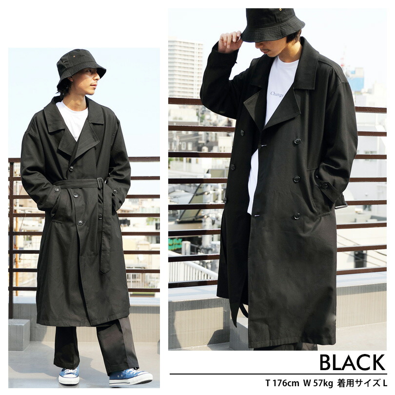 楽天市場】トレンチコート メンズ コート アウター【 送料無料 】全4色