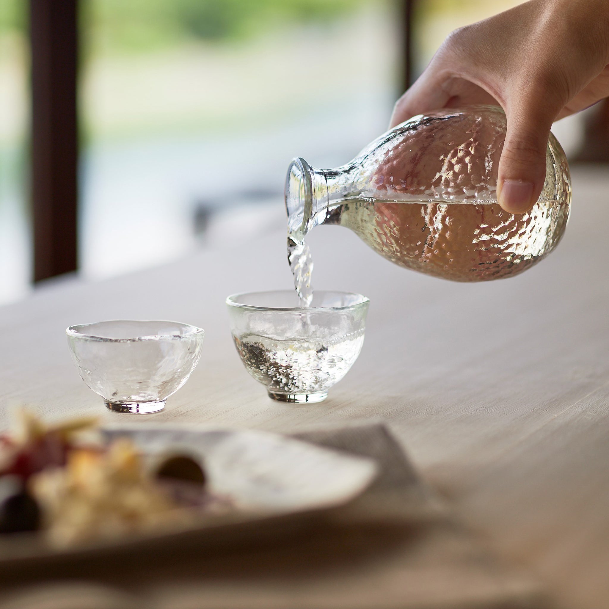 津軽びいどろ 耐熱ガラス 盃 大 | 耐熱ガラスを使用したガラスのおちょこ