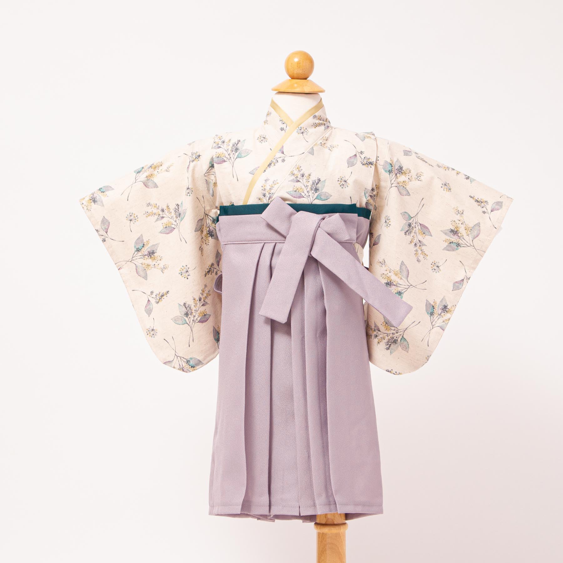 ミモザ袴 女の子 ベビー袴 キッズ袴 お食い初めや初節句の衣装に