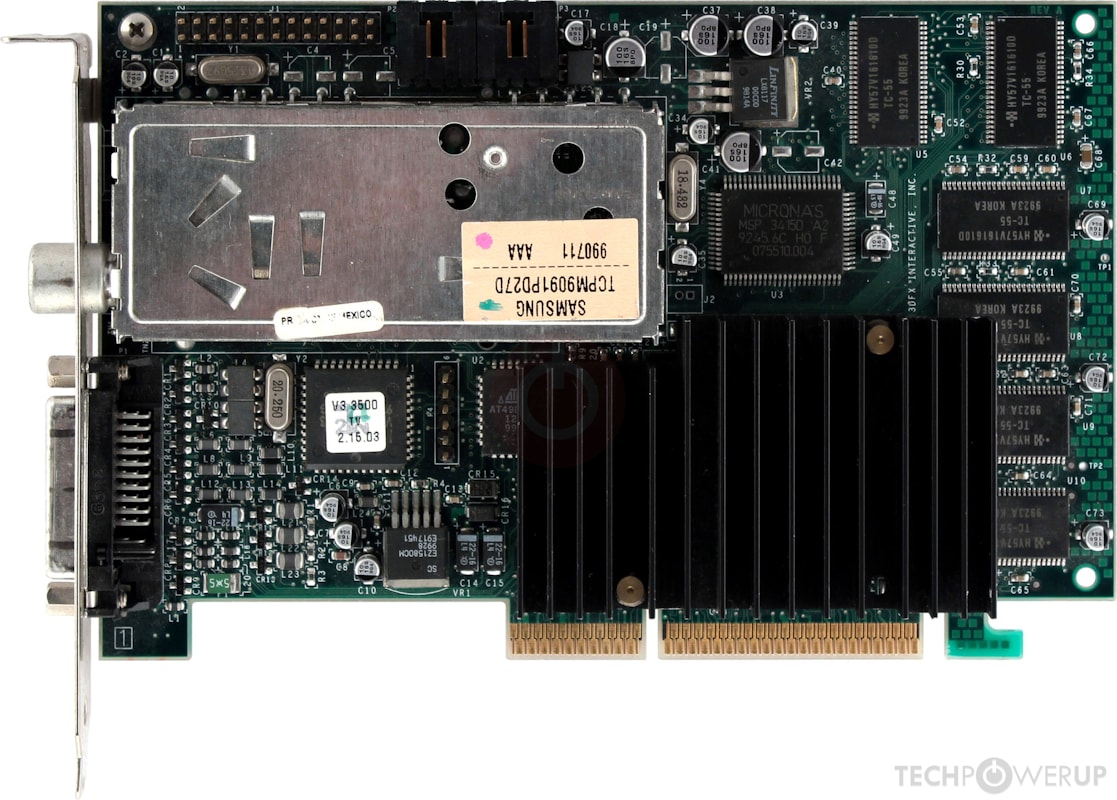 3dfx Voodoo3 3500 TV AGP Specs | TechPowerUp GPU Database