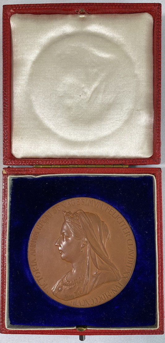 専用手配品 1887ヴィクトリア ゴールデン ジュビリー 大型 ブロンズ