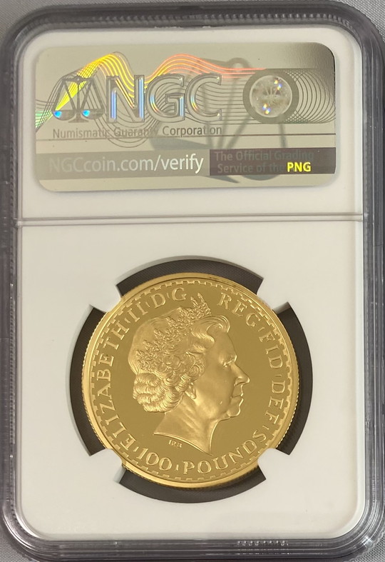 動画あり】グレートブリテン2001年ウナとライオンブリタニア100ポンド