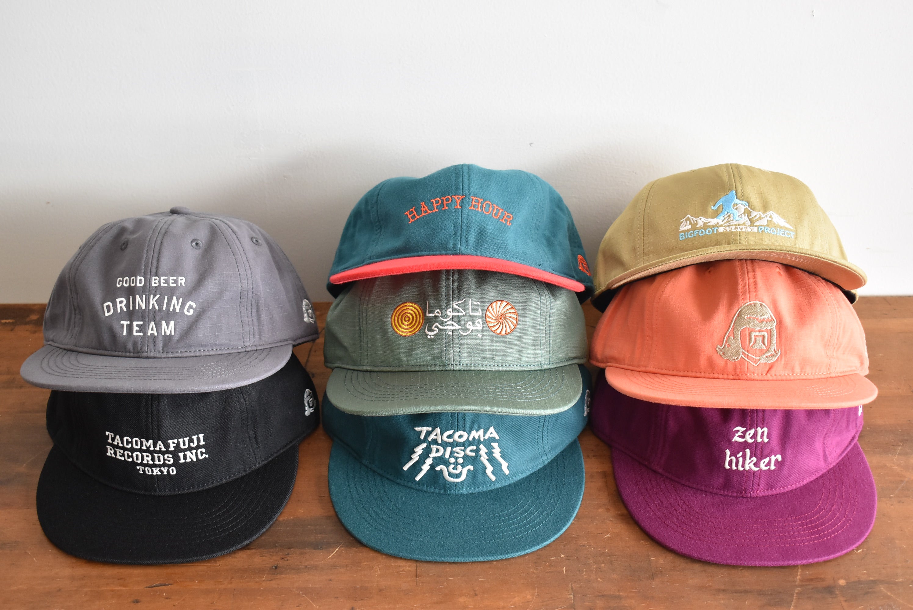 TACOMA FUJI GOOD BEER DRINKING TEAM CAP TACOMA FUJI RECORDS